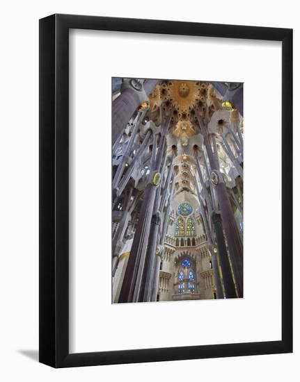 Sagrada Familia, Barcelona, Catalonia, Spain-Mark Mawson-Framed Photographic Print