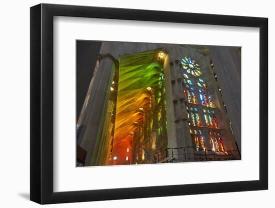 Sagrada Familia, Barcelona, Catalonia, Spain-Mark Mawson-Framed Photographic Print