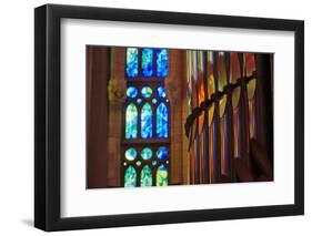 Sagrada Familia, Barcelona, Catalonia, Spain-Mark Mawson-Framed Premium Photographic Print