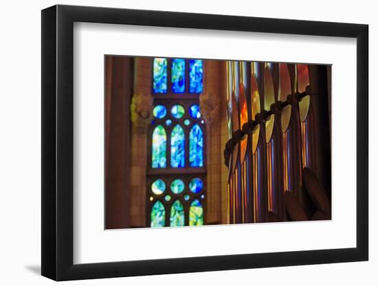 Sagrada Familia, Barcelona, Catalonia, Spain-Mark Mawson-Framed Photographic Print