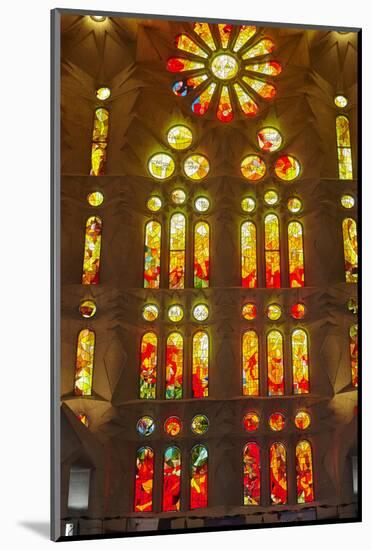Sagrada Familia, Barcelona, Catalonia, Spain-Mark Mawson-Mounted Photographic Print
