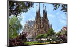 Sagrada Familia Barcelona Spain-null-Mounted Art Print