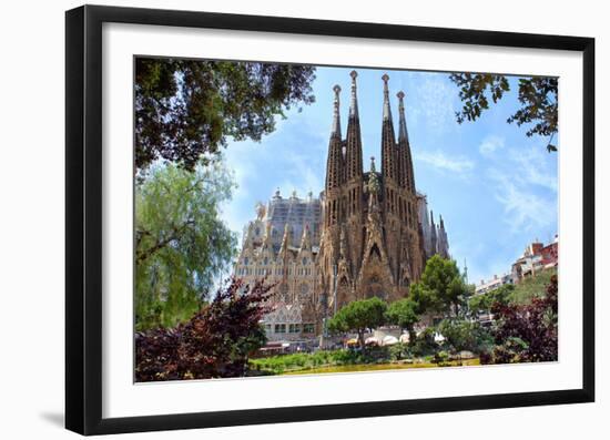 Sagrada Familia Barcelona Spain-null-Framed Art Print