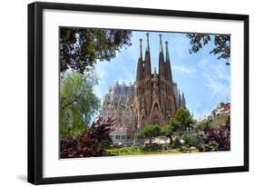 Sagrada Familia Barcelona Spain-null-Framed Art Print