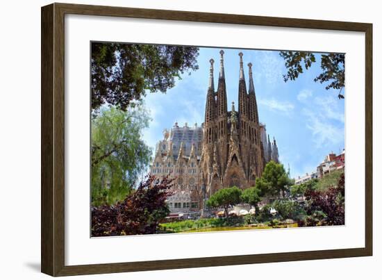 Sagrada Familia Barcelona Spain-null-Framed Art Print