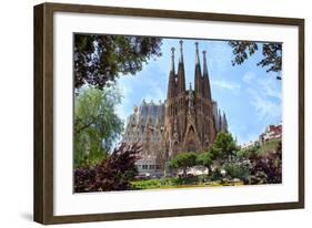 Sagrada Familia Barcelona Spain-null-Framed Art Print