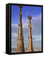 Sagrada Familia, Barcelona, Spain-Peter Adams-Framed Stretched Canvas