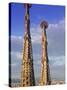 Sagrada Familia, Barcelona, Spain-Peter Adams-Stretched Canvas