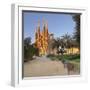 Sagrada Familia, by architect Antonio Gaudi, UNESCO World Heritage Site, Barcelona, Catalonia, Spai-Markus Lange-Framed Photographic Print