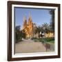 Sagrada Familia, by architect Antonio Gaudi, UNESCO World Heritage Site, Barcelona, Catalonia, Spai-Markus Lange-Framed Photographic Print