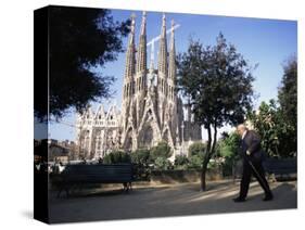 Sagrada Familia Cathedral, Barcelona, Catalonia, Spain-Graham Lawrence-Stretched Canvas