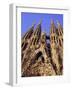 Sagrada Familia Cathedral by Gaudi, East Face Detail, Barcelona, Catalonia, Spain-Charles Bowman-Framed Photographic Print