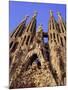 Sagrada Familia Cathedral by Gaudi, East Face Detail, Barcelona, Catalonia, Spain-Charles Bowman-Mounted Photographic Print