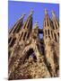 Sagrada Familia Cathedral by Gaudi, East Face Detail, Barcelona, Catalonia, Spain-Charles Bowman-Mounted Photographic Print