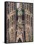 Sagrada Familia Cathedral by Gaudi, UNESCO World Heritage Site, Barcelona, Catalunya, Spain-Nico Tondini-Framed Stretched Canvas