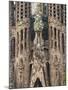 Sagrada Familia Cathedral by Gaudi, UNESCO World Heritage Site, Barcelona, Catalunya, Spain-Nico Tondini-Mounted Photographic Print