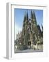 Sagrada Familia, the Gaudi Cathedral in Barcelona, Cataluna, Spain, Europe-Jeremy Bright-Framed Photographic Print