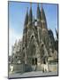 Sagrada Familia, the Gaudi Cathedral in Barcelona, Cataluna, Spain, Europe-Jeremy Bright-Mounted Photographic Print