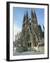 Sagrada Familia, the Gaudi Cathedral in Barcelona, Cataluna, Spain, Europe-Jeremy Bright-Framed Photographic Print