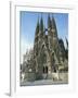 Sagrada Familia, the Gaudi Cathedral in Barcelona, Cataluna, Spain, Europe-Jeremy Bright-Framed Photographic Print