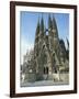 Sagrada Familia, the Gaudi Cathedral in Barcelona, Cataluna, Spain, Europe-Jeremy Bright-Framed Photographic Print