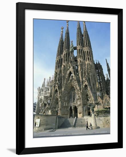 Sagrada Familia, the Gaudi Cathedral in Barcelona, Cataluna, Spain, Europe-Jeremy Bright-Framed Photographic Print