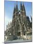 Sagrada Familia, the Gaudi Cathedral in Barcelona, Cataluna, Spain, Europe-Jeremy Bright-Mounted Photographic Print