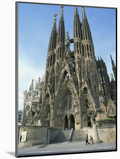 Sagrada Familia, the Gaudi Cathedral in Barcelona, Cataluna, Spain, Europe-Jeremy Bright-Mounted Photographic Print