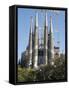 Sagrada Familia Towers and Spires, UNESCO World Heritage Site, Barcelona, Catalonia, Spain, Europe-null-Framed Stretched Canvas