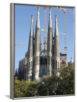 Sagrada Familia Towers and Spires, UNESCO World Heritage Site, Barcelona, Catalonia, Spain, Europe-null-Framed Photographic Print