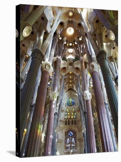 Sagrada Familia, UNESCO World Heritage Site, Barcelona, Catalonia, Spain, Europe-Mark Mawson-Stretched Canvas