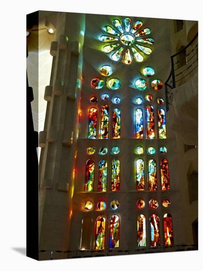 Sagrada Familia, UNESCO World Heritage Site, Barcelona, Catalonia, Spain, Europe-Mark Mawson-Stretched Canvas