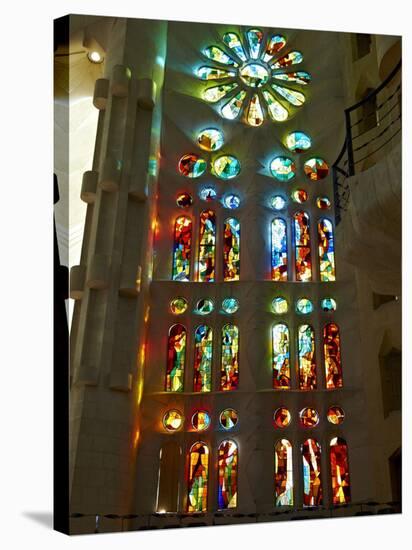 Sagrada Familia, UNESCO World Heritage Site, Barcelona, Catalonia, Spain, Europe-Mark Mawson-Stretched Canvas