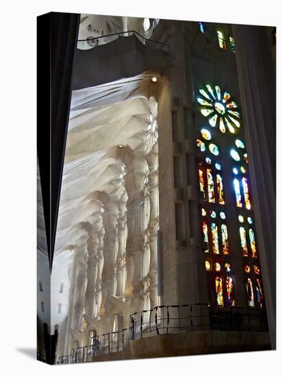 Sagrada Familia, UNESCO World Heritage Site, Barcelona, Catalonia, Spain, Europe-Mark Mawson-Stretched Canvas