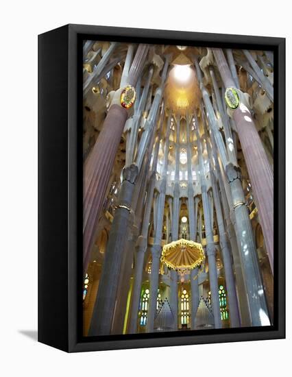 Sagrada Familia, UNESCO World Heritage Site, Barcelona, Catalonia, Spain, Europe-Mark Mawson-Framed Stretched Canvas