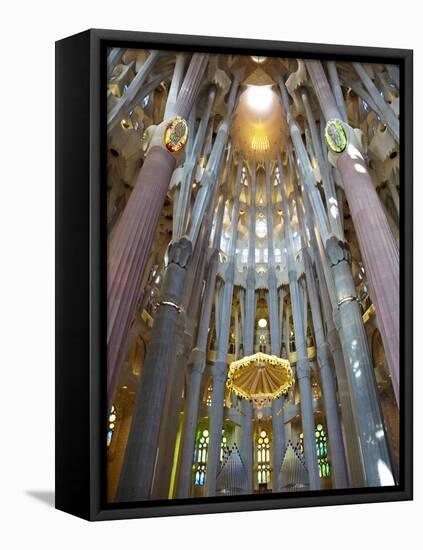 Sagrada Familia, UNESCO World Heritage Site, Barcelona, Catalonia, Spain, Europe-Mark Mawson-Framed Stretched Canvas