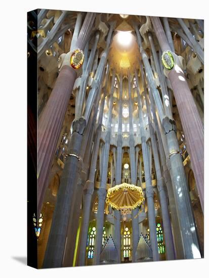 Sagrada Familia, UNESCO World Heritage Site, Barcelona, Catalonia, Spain, Europe-Mark Mawson-Stretched Canvas