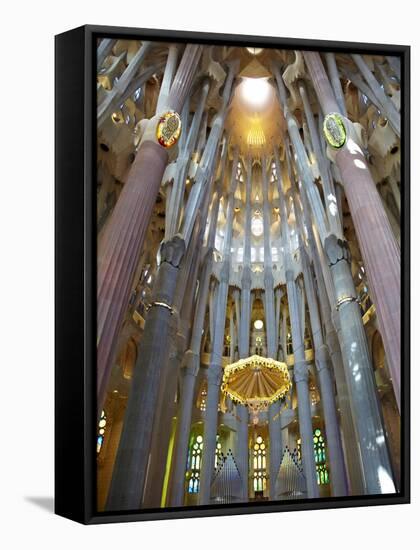 Sagrada Familia, UNESCO World Heritage Site, Barcelona, Catalonia, Spain, Europe-Mark Mawson-Framed Stretched Canvas