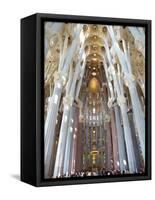 Sagrada Familia, UNESCO World Heritage Site, Barcelona, Catalonia, Spain, Europe-Mark Mawson-Framed Stretched Canvas