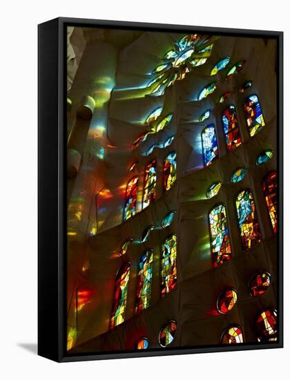 Sagrada Familia, UNESCO World Heritage Site, Barcelona, Catalonia, Spain, Europe-Mark Mawson-Framed Stretched Canvas