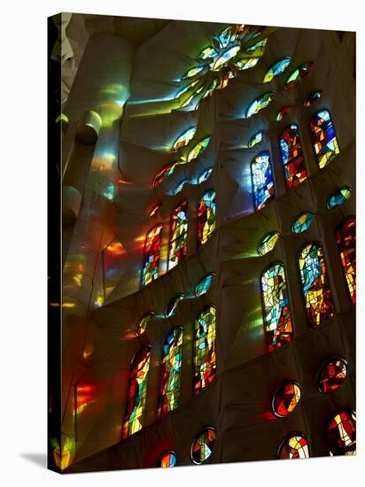 Sagrada Familia, UNESCO World Heritage Site, Barcelona, Catalonia, Spain, Europe-Mark Mawson-Stretched Canvas