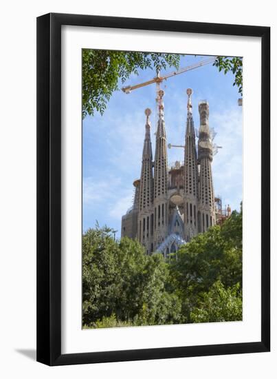 Sagrada Familia, UNESCO World Heritage Site, Barcelona, Catalonia, Spain, Europe-Charlie Harding-Framed Photographic Print