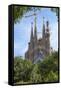 Sagrada Familia, UNESCO World Heritage Site, Barcelona, Catalonia, Spain, Europe-Charlie Harding-Framed Stretched Canvas