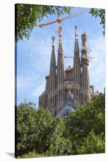 Sagrada Familia, UNESCO World Heritage Site, Barcelona, Catalonia, Spain, Europe-Charlie Harding-Stretched Canvas