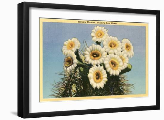 Saguaro Blossoms-null-Framed Art Print