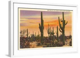 Saguaro Cacti-null-Framed Art Print