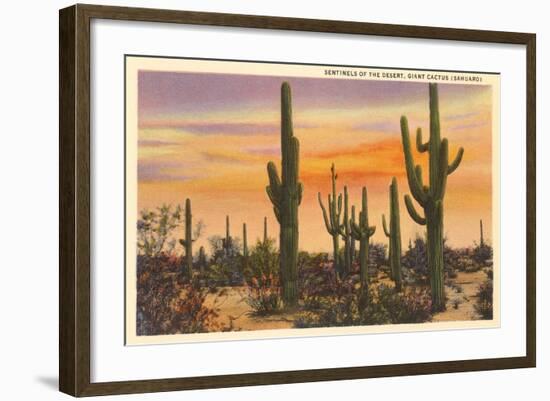 Saguaro Cacti-null-Framed Art Print