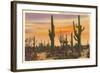 Saguaro Cacti-null-Framed Art Print