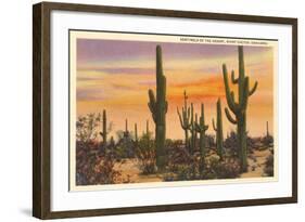 Saguaro Cacti-null-Framed Art Print