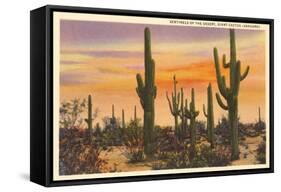 Saguaro Cacti-null-Framed Stretched Canvas